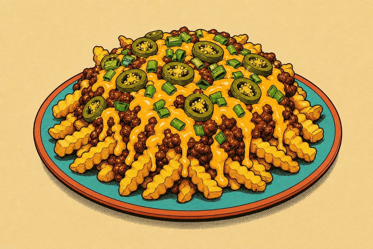 Roadside Flat-Top Chili Cheese Fries