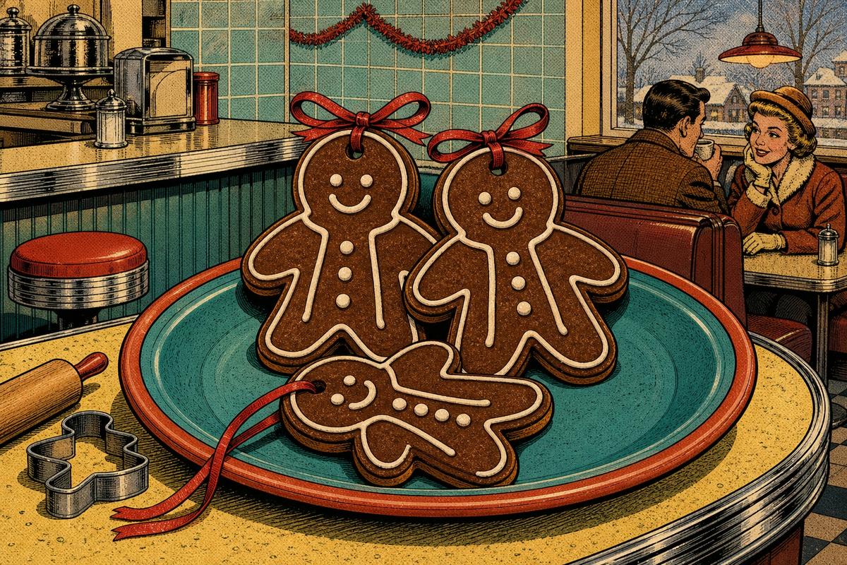 Die Lebkuchenkekse Für Die Geschenkdose