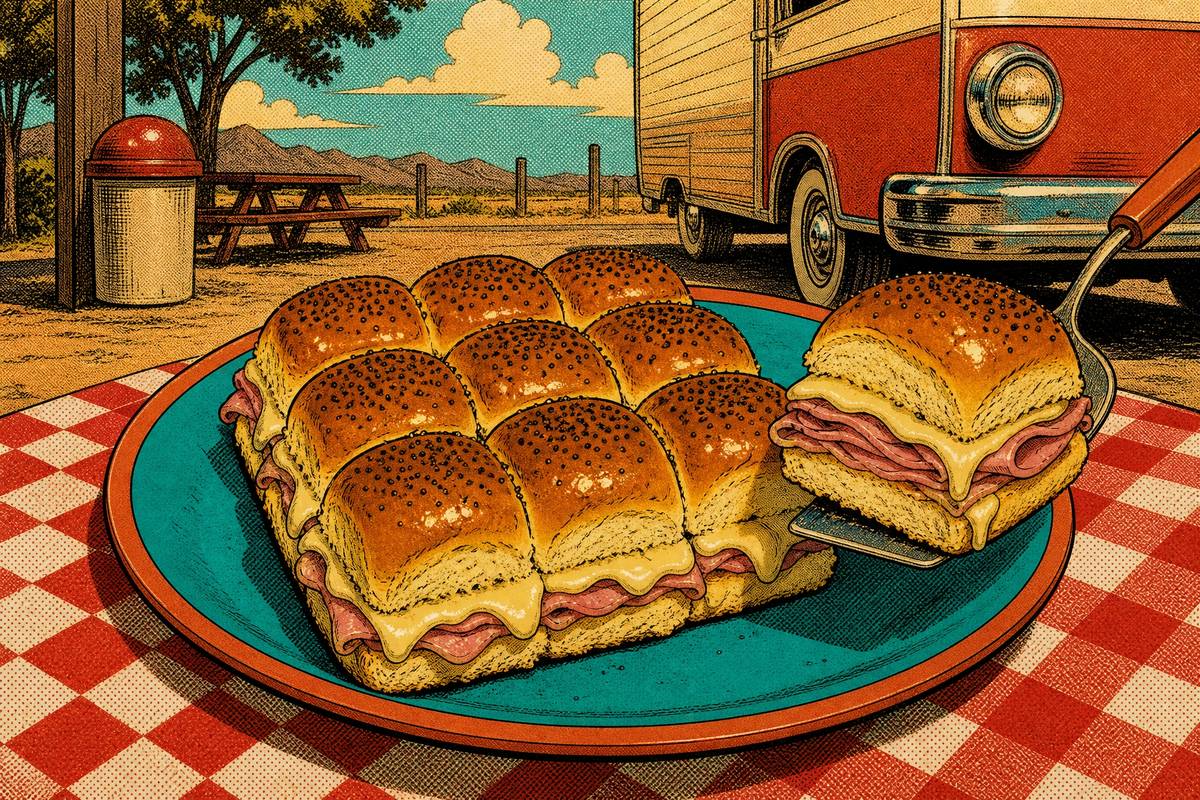 The Twice-Glazed Ham and Swiss Sliders