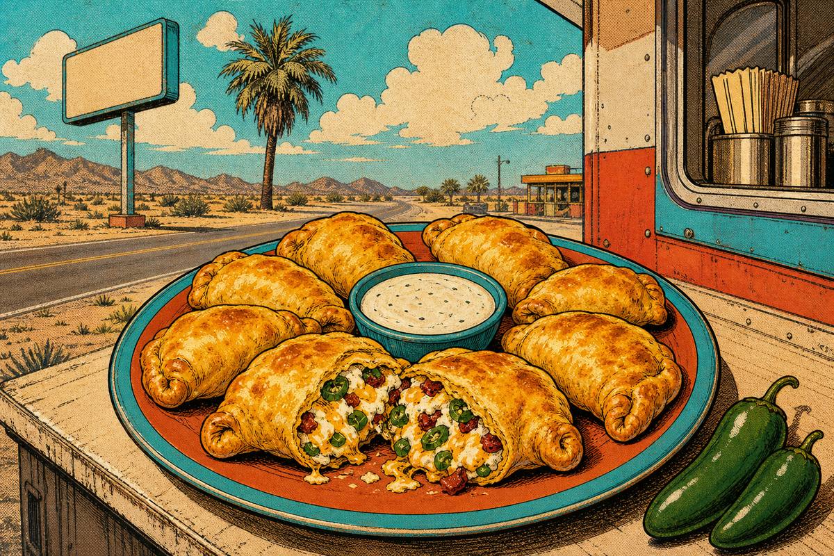 Jalapeño-Popper-Taschen aus Crescent-Teig