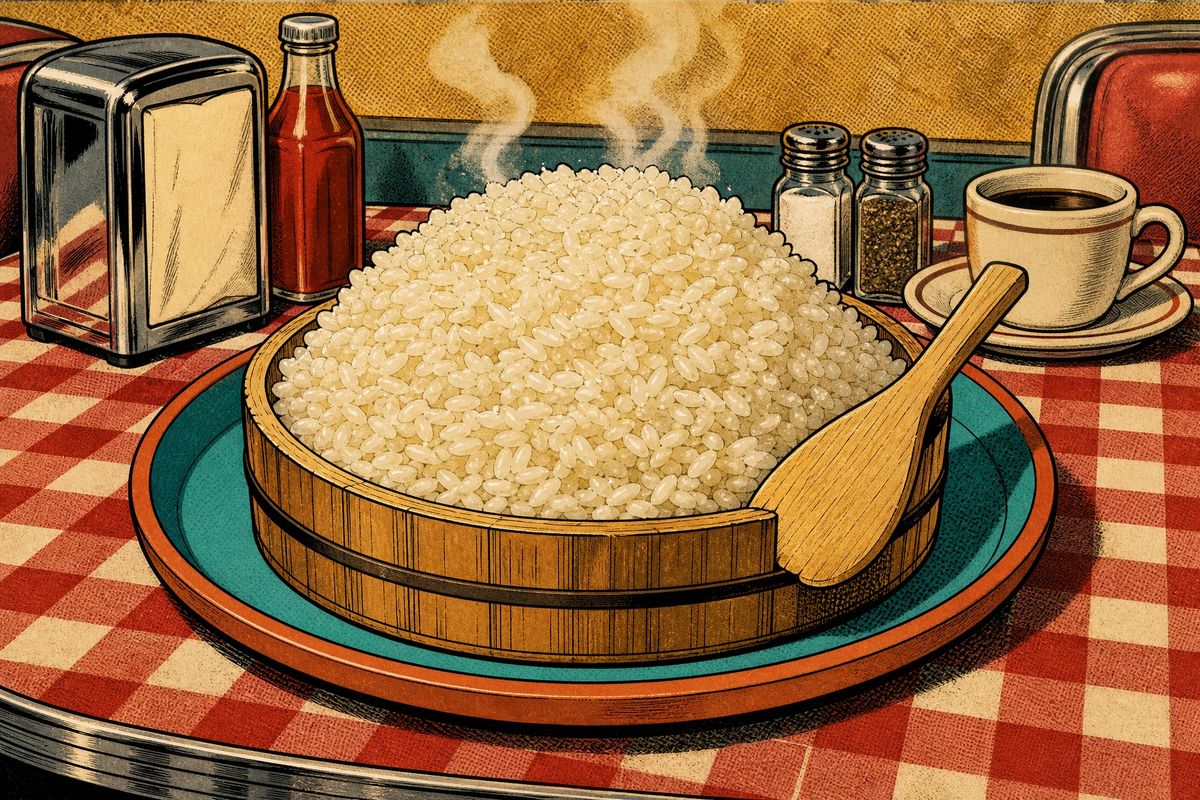The Glossy Fanned Sushi Rice